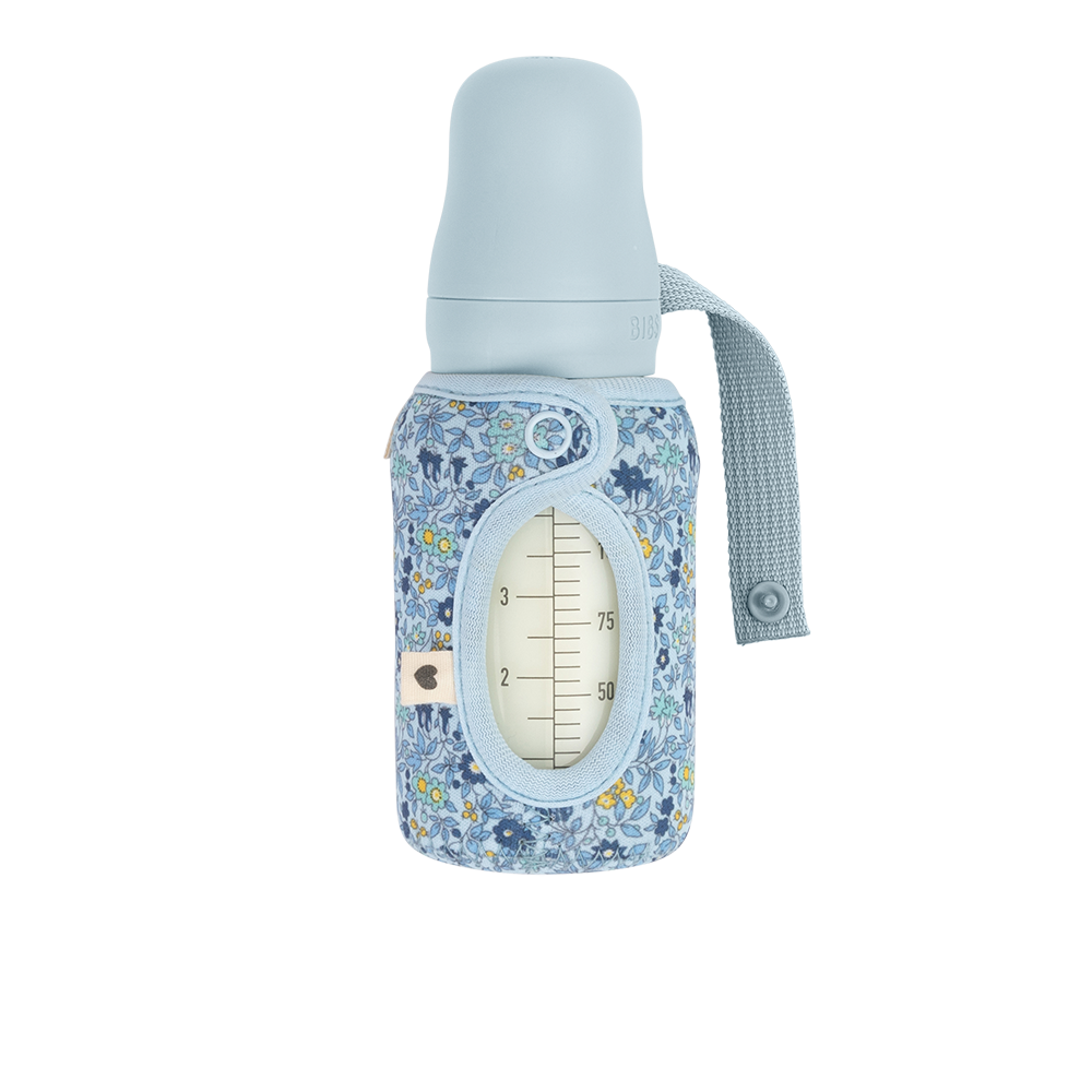 BIBS x LIBERTY Baby Bottle Sleeve Small Chamomile Lawn - Baby Blue