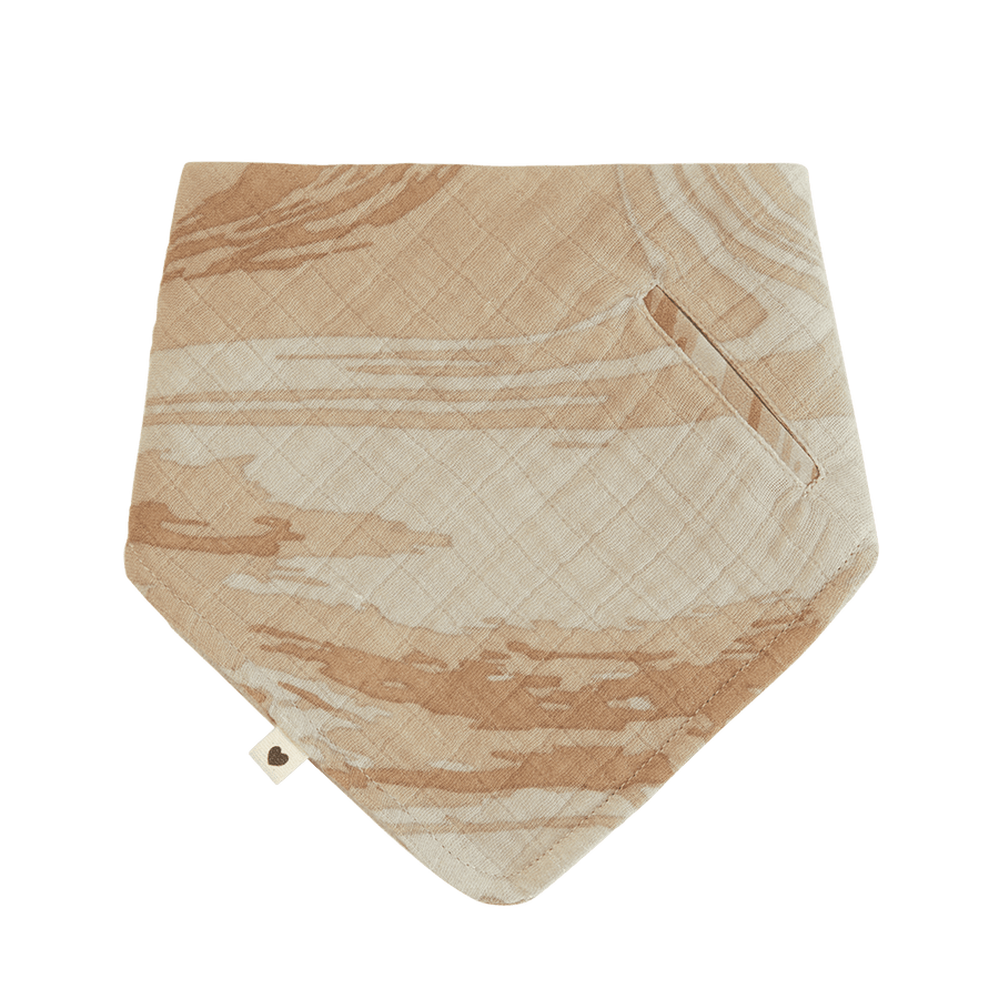 Bandana Bib - Tie Dye Camo Sand