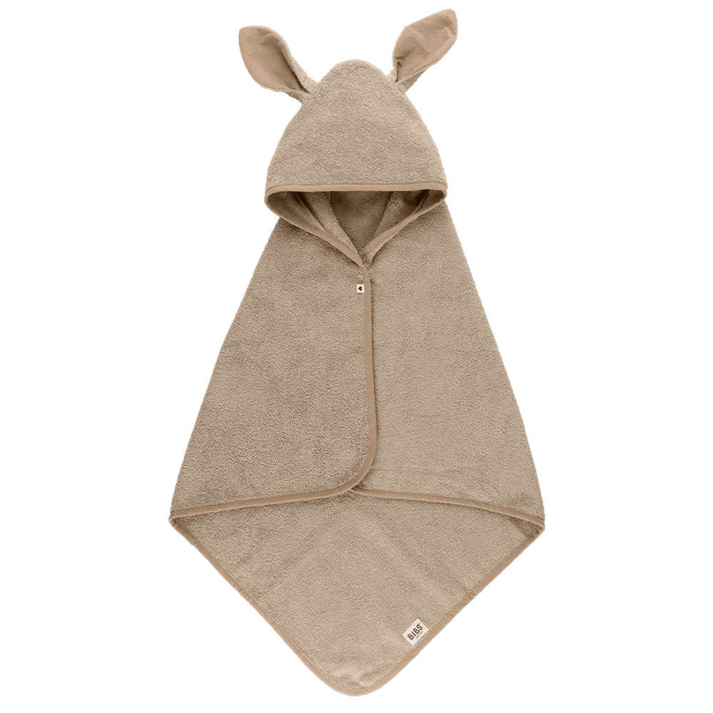 Kangaroo Hoodie Towel Baby Vanilla – BIBS