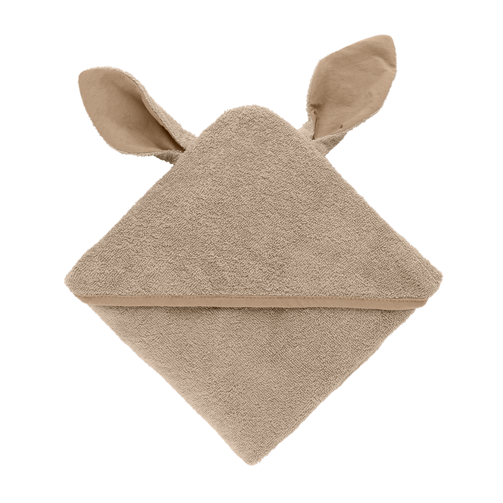 Kangaroo Hoodie Towel Baby - Vanilla