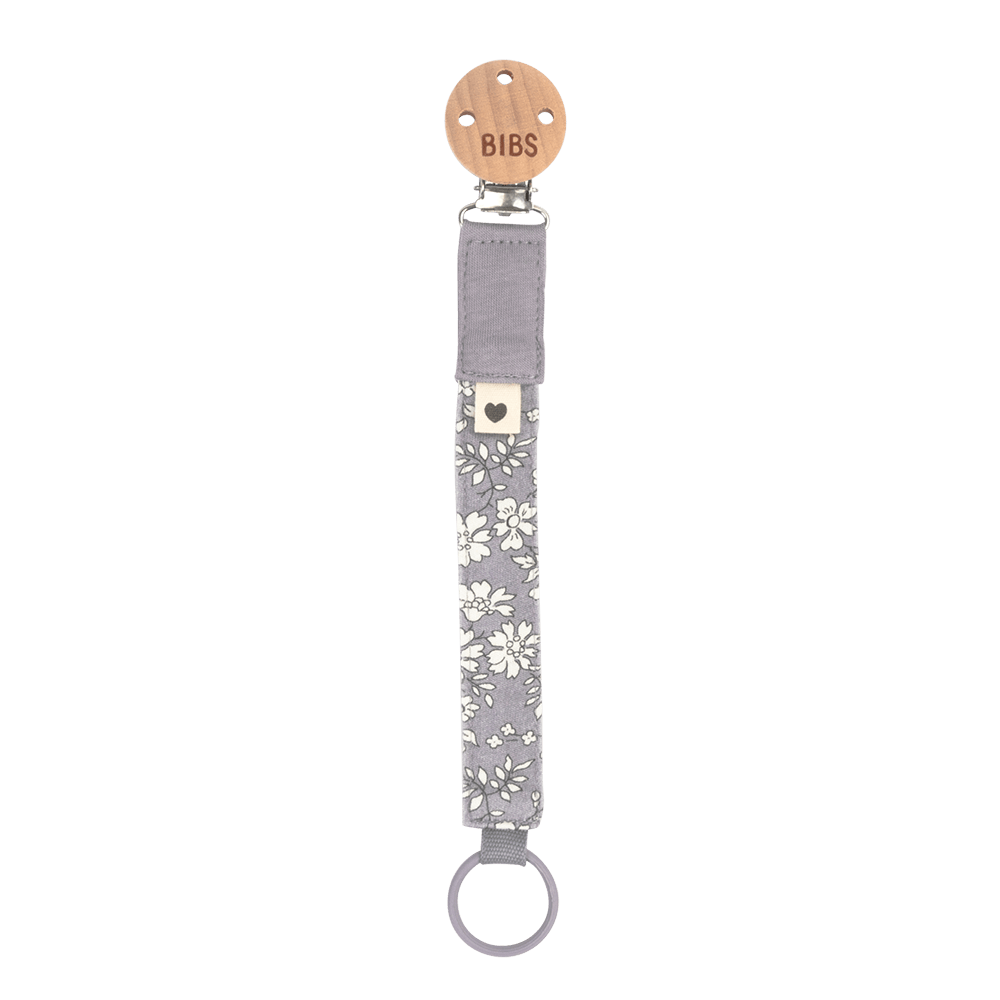 BIBS x LIBERTY Pacifier Clip - Chamomile Lawn Violet Sky