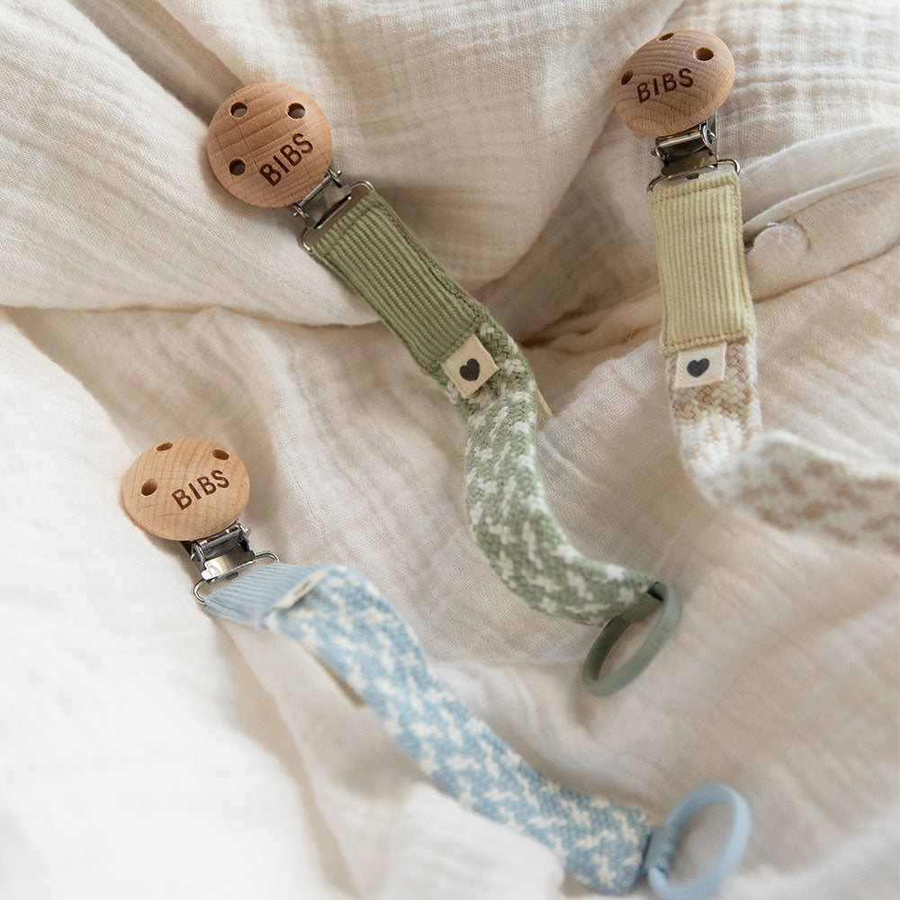 3/4 Popular Suspender Clips / Pacifier Clips With Fabric