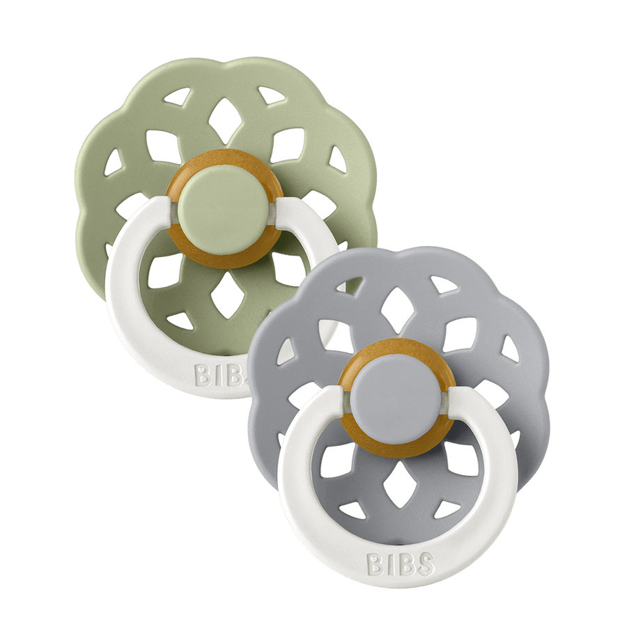 Boheme GLOW Schnuller 2er-Pack - Sage/Cloud