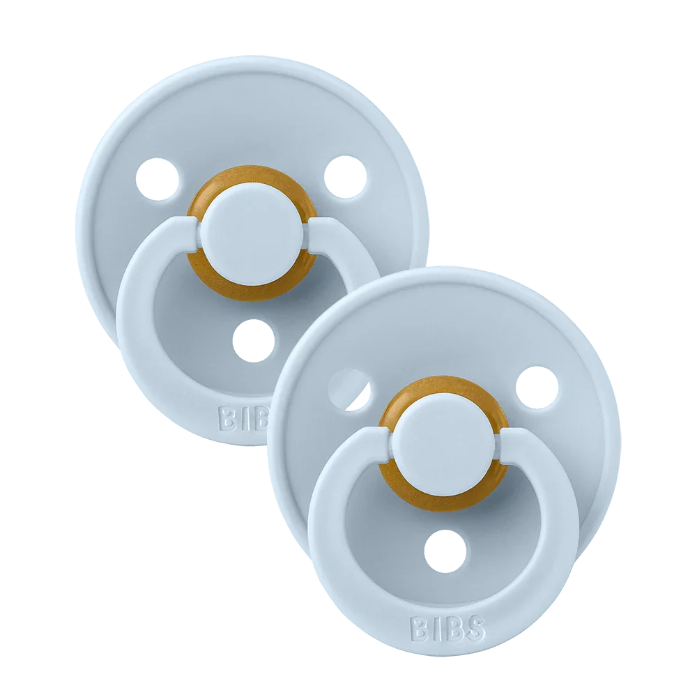 BIBS Tétine Bibs Colour, Lot De 2, Caoutchouc Naturel, Tétine Danoise En Forme D