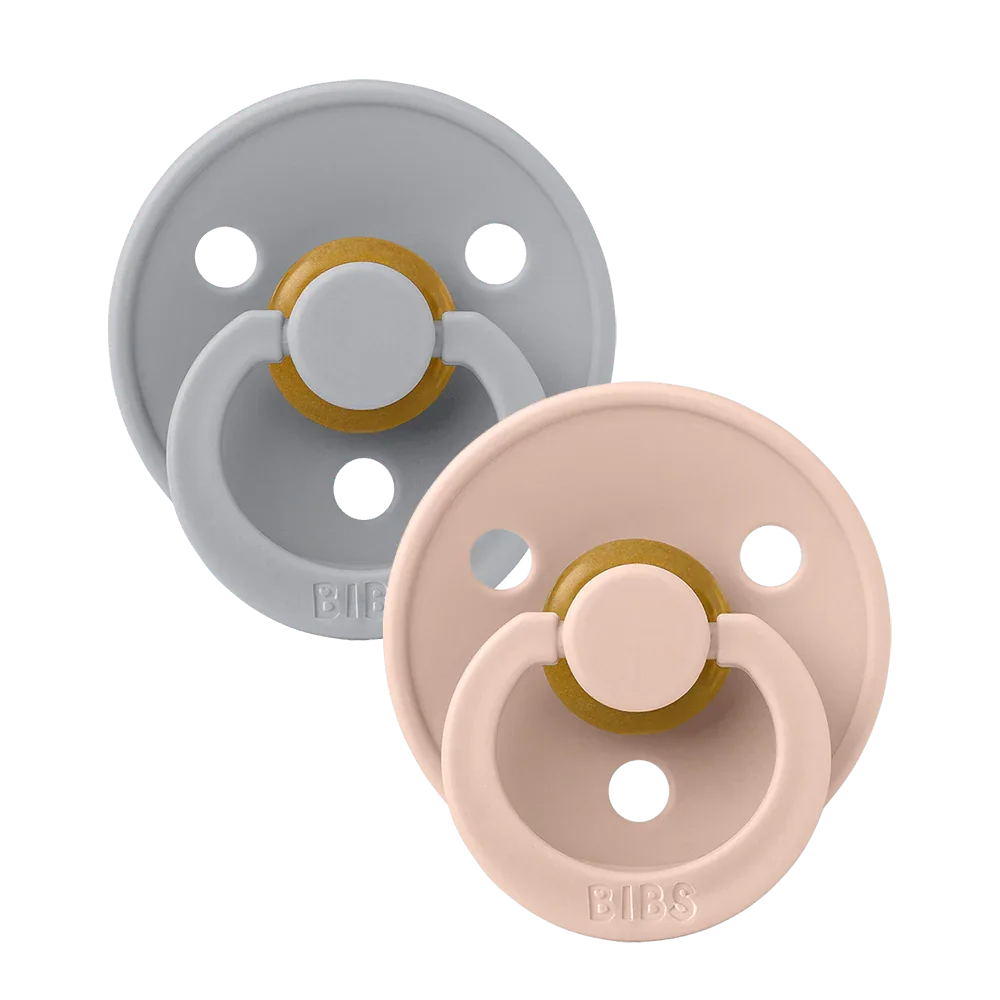 BIBS Colour 2 Pack - Ivory and Blush Pacifiers