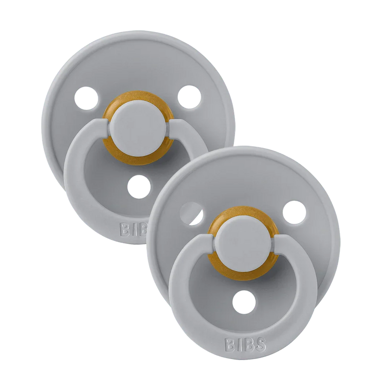 BIBS Colour 2 Pack - Ivory and Blush Pacifiers