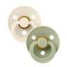Colour 2 PACK - Ivory/Sage - BIBS
