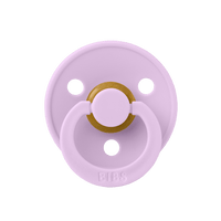 bibs colour violet sky round shield paci