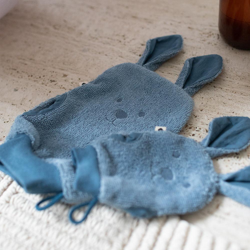 Kangaroo Bath Mitts - Petrol