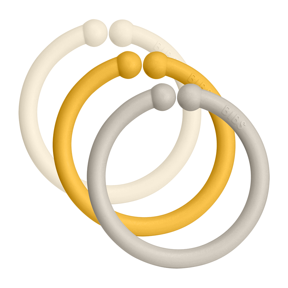 Loops speelringen 12 Pack - Ivory/Honey Bee/Sand