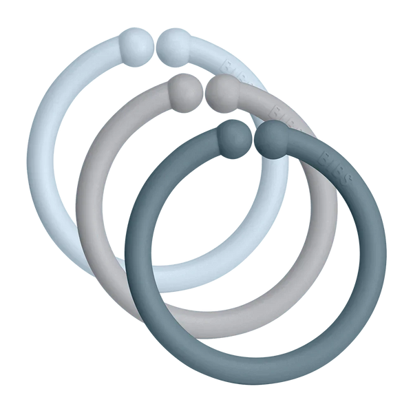 12 BIBS Loops - Giocattoli Per Neonati, Polipropilene Alimentare, Senza BPA, Colorati - Foto 5