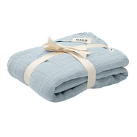 Muslin Swaddle - Baby Blue - BIBS